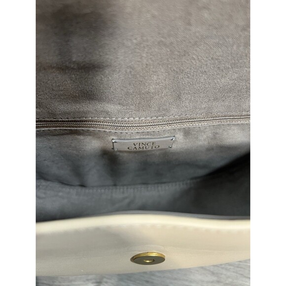 Vince Camuto Snap Shoulder Bag VC-JAIYA-CB  Warm Vanilla Color Leather NWT $188 - Picture 12 of 14